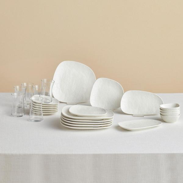 Karaca Forever Bone Cliff 26 Parça 6 Kişilik Kahvaltı Takımı - Image 1