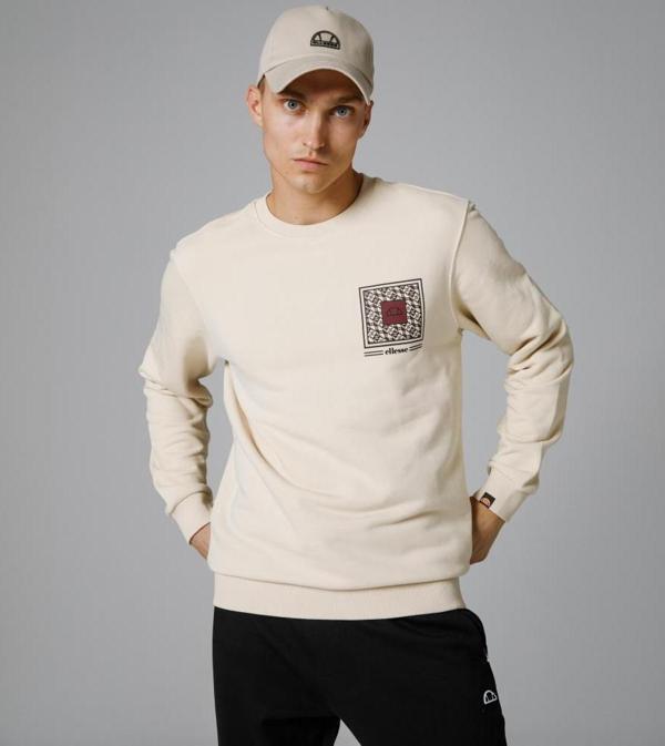 Ellesse Sweatshirt Bej Erkek EM232 - Image 1