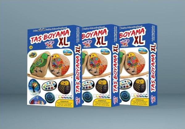 Bee Games 3 Adet Taş Boyama Xl Hobi Uygulama Boyama Seti - Image 1