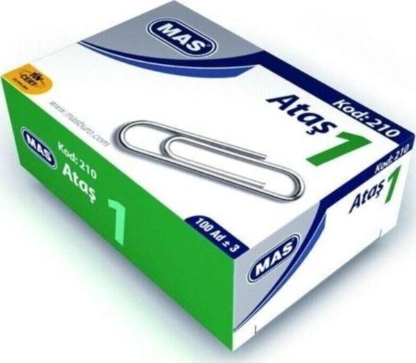 Mas Ataş Nikel Kaplı NO:1 100 Lü Ataş - Image 1