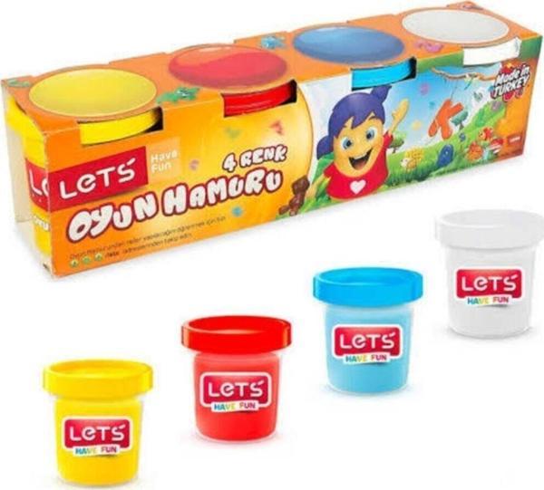 Lets Oyun Hamuru 4 Renk 460 Gram Oyun Hamuru - Image 1