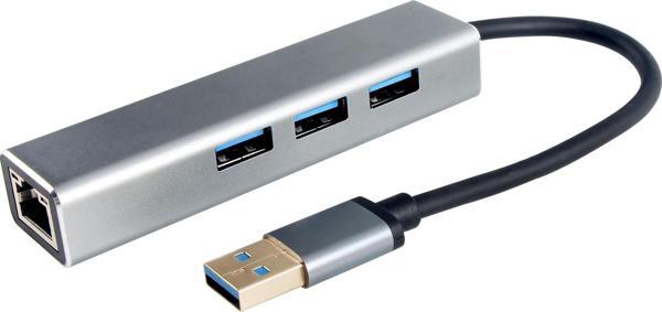 Vcom DH312A Usb 3.0 To USB3.0-3+RJ45 Çoklayıcı - Image 1