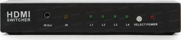 Dark 4 Giriş - 1 Çıkış Kumandalı HDMI 4K Switch - Image 1