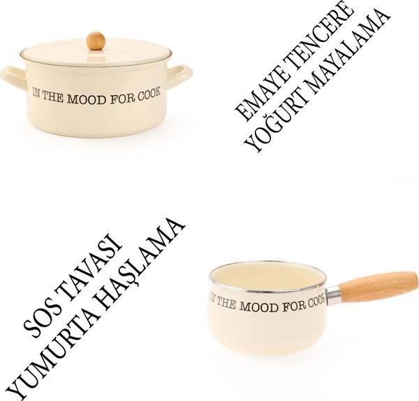 Emaye Sos Tavası 16 CM Ve 22 CM Emaye Tencere - Image 1