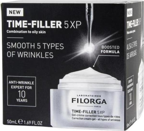 Time Filler 5XP Kırışıklık Karşıtı Karmadan Yağlıya Dönük Ciltler İçin Jel Krem 50ml - Image 1
