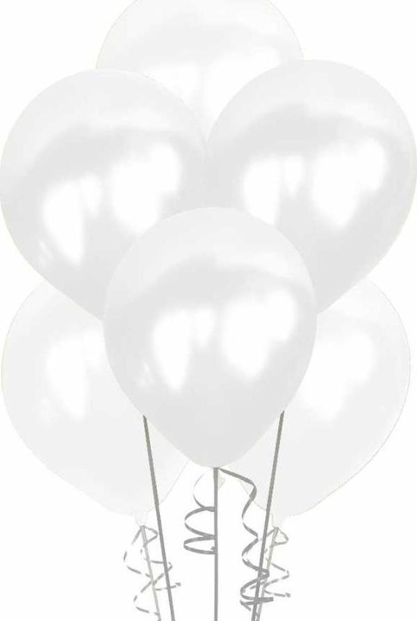 Vatan Metalik Balon Beyaz - Image 1