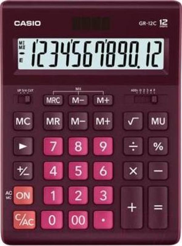 Casio GR-12C-WR 12 Hane Bordo Masa Üstü Hesap Makinesi - Image 1