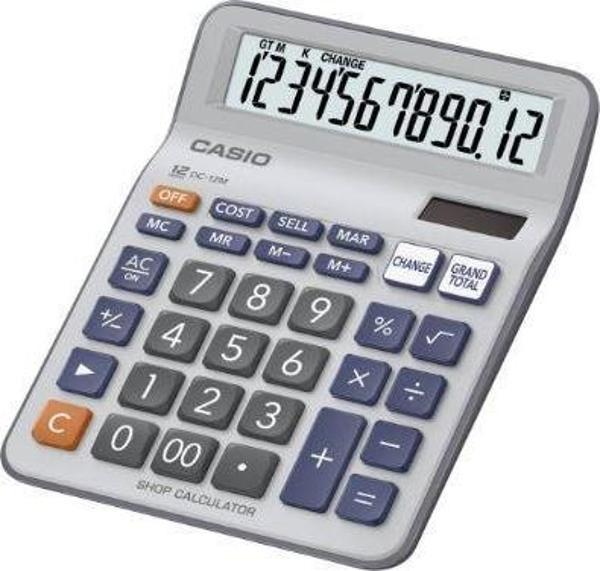 Casio DC-12M-W 12 Hane Masa Üstü Hesap Makinesi - Image 1