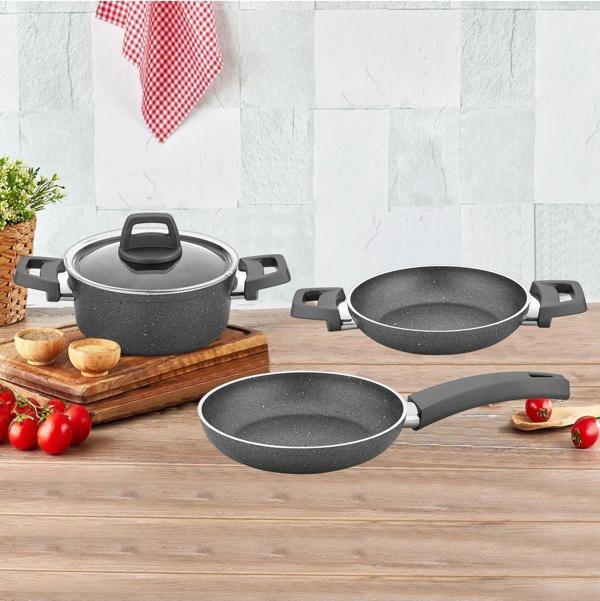 Quality 4 Parça Granit Tencere Seti Rc405g - Image 1