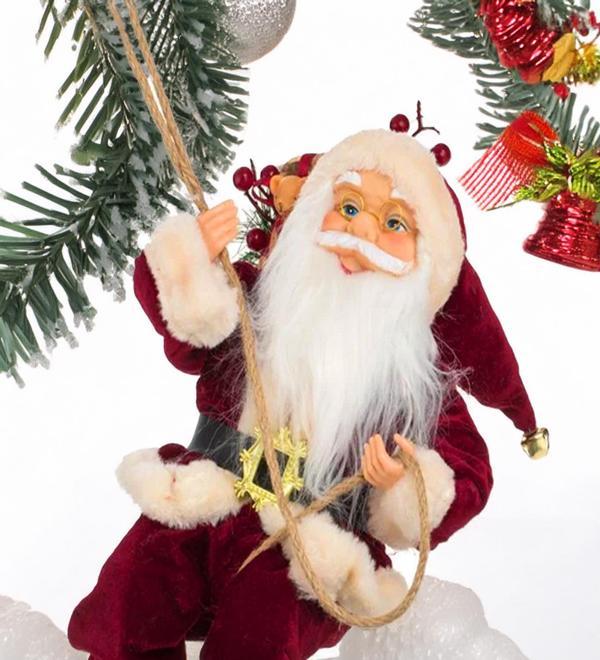 Yılbaşı Süsü Noel Baba Biblo Figür Büyük Boy 45cm - Asma ipi ile 78 cm - Image 1
