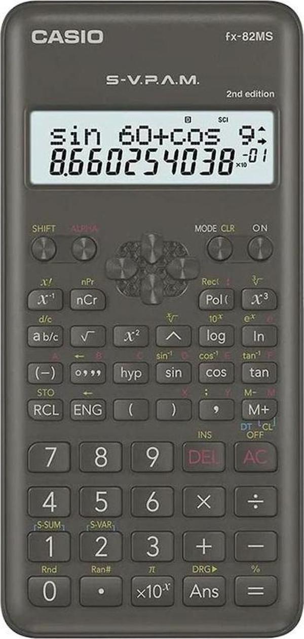 Casio FX-82MS 2. Versiyon Bilimsel Fonksiyonlu Hesap Makinesi - Image 1