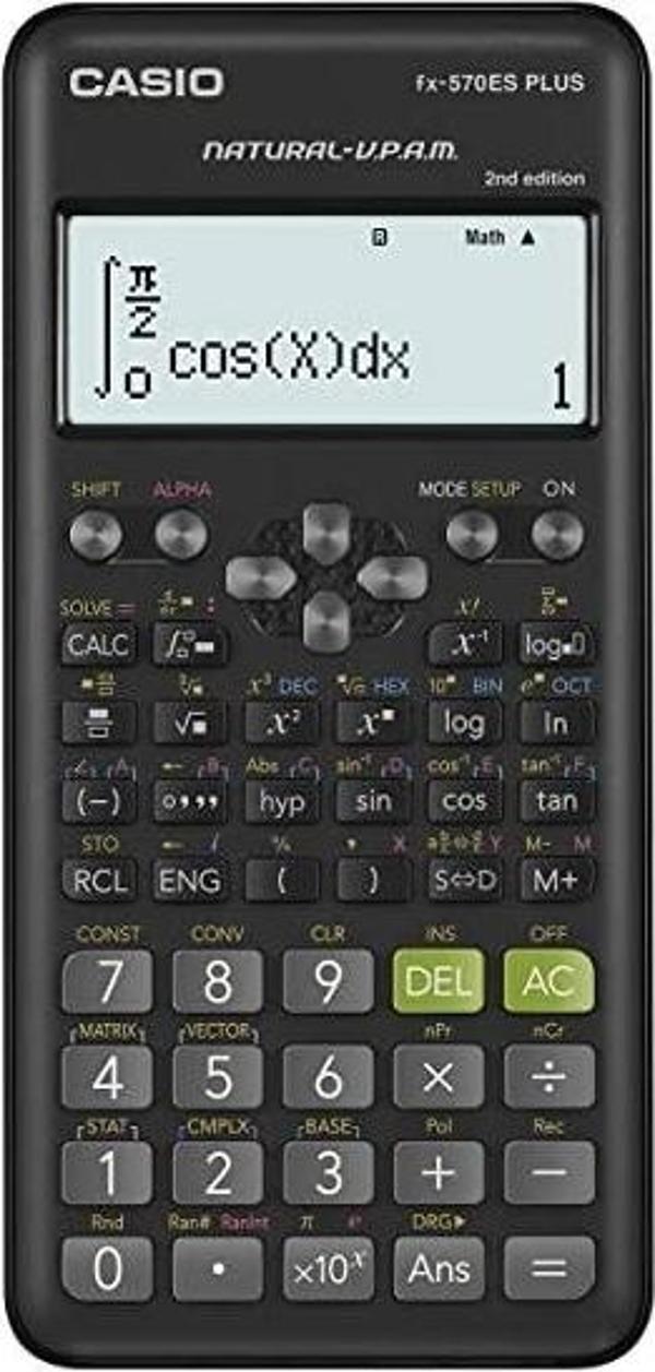 Casio FX-570ES PLUS 2. Versiyon Bilimsel Fonksiyonlu Hesap Makinesi - Image 1