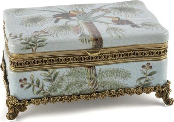 Mikasa Moor Polly Mavi Porselen Dik Kutu 23x16x11cm - Image 1
