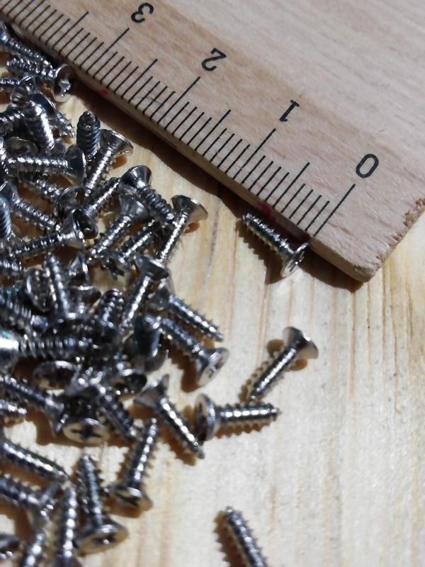 50 ADET 7,5 MM MİNİ AHŞAP MENTEŞE KİLİT HOBİ VİDASI NİKEL - Image 1