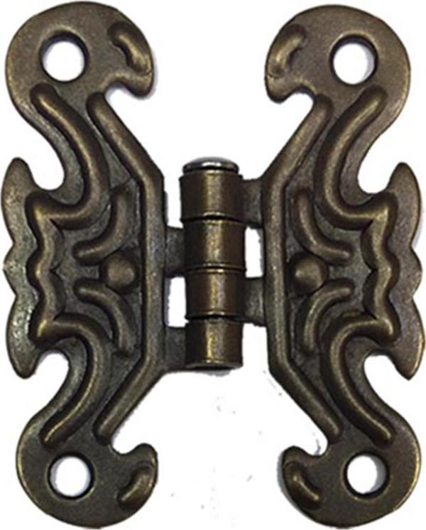 Kelebek Menteşe 10 Adet Antik 33x40 mm Kutu ve Sandık Menteşesi Hobi Maket - Image 1