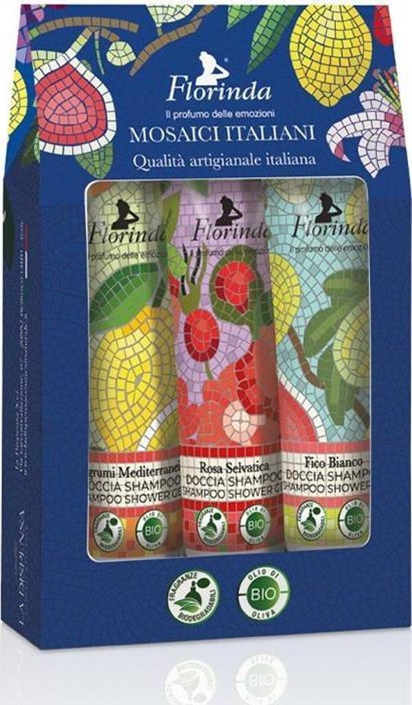 Florinda Mozaik Seri Karışık Duş Jeli 30ML 3lü Set - Image 1