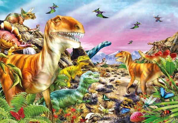 Clementoni Land of Dinosaurs Puzzle 104 Parça 25779 - Image 1