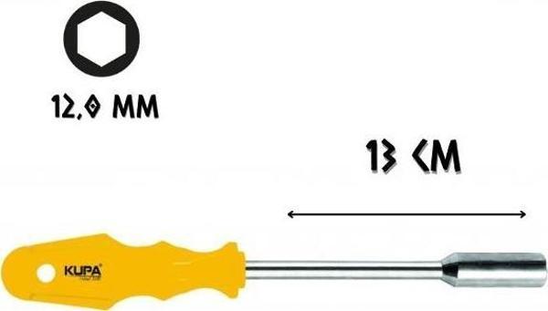 Kupa Lokma Tornavida Mıknatıslı Uç - No: 12 - Image 1