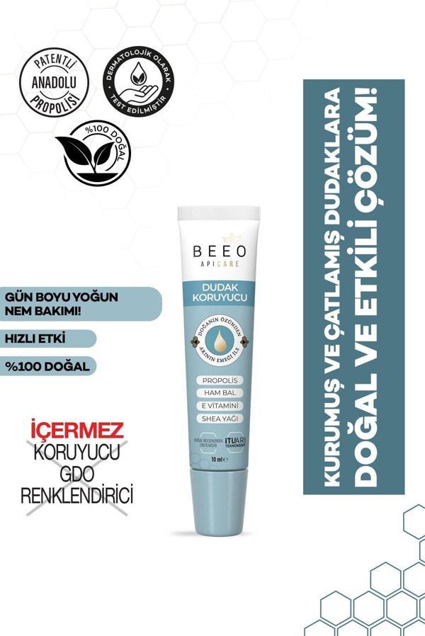 Bee'o Up Yoğun Nemlendirici Dudak Koruyucu Ham Bal - Image 1