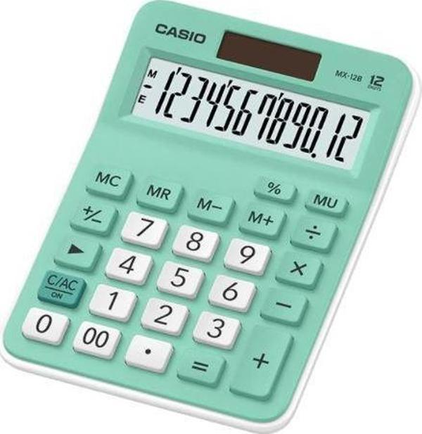 Casio MX-12B-GN Açık Yeşil 12 Hane Masa Üstü Hesap Makinesi - Image 1
