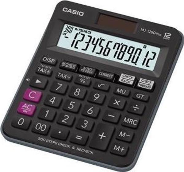 Casio MJ-120D Plus İşlem Kontrollü 12 Hane Masa Üstü Hesap Makinesi - Image 1