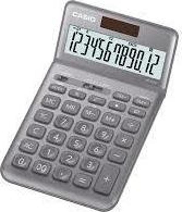 Casio JW-200SC-GY 12 Hane Gri Masa Üstü Hesap Makinesi - Image 1