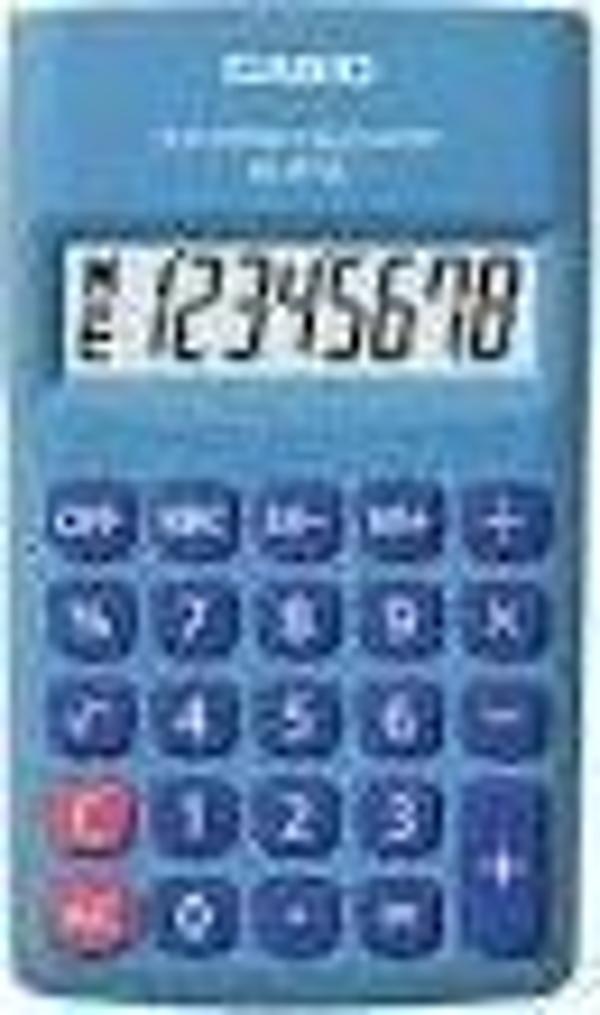 Casio HL-815L-BU 8 Hane Mavi Cep Tipi Hesap Makinesi - Image 1