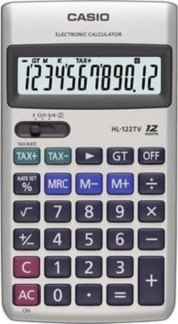 Casio HL-122TV 12 Hane Cep Tipi Hesap Makinesi - Image 1