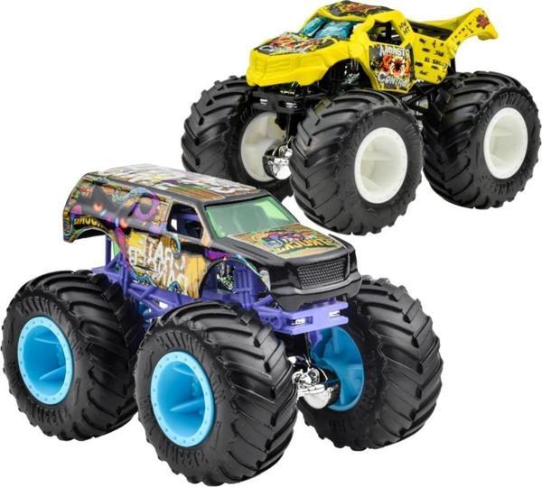 Hot Wheels Monster Trucks 1:64 Güçlü İkili Arabalar TOTALED - CRATE DANGER FYJ64-HWN57 - Image 1