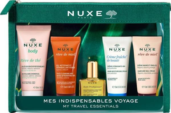 Nuxe Prodigieuse Florale Beauty Ritual Seyahat Kiti - Duş Jeli + Kuru Yağ + Parfüm + Multi Corre - Image 1