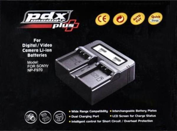 Pdx Sony NP-F970 Uyumlu Ikili Şarj Cihazı - Image 1