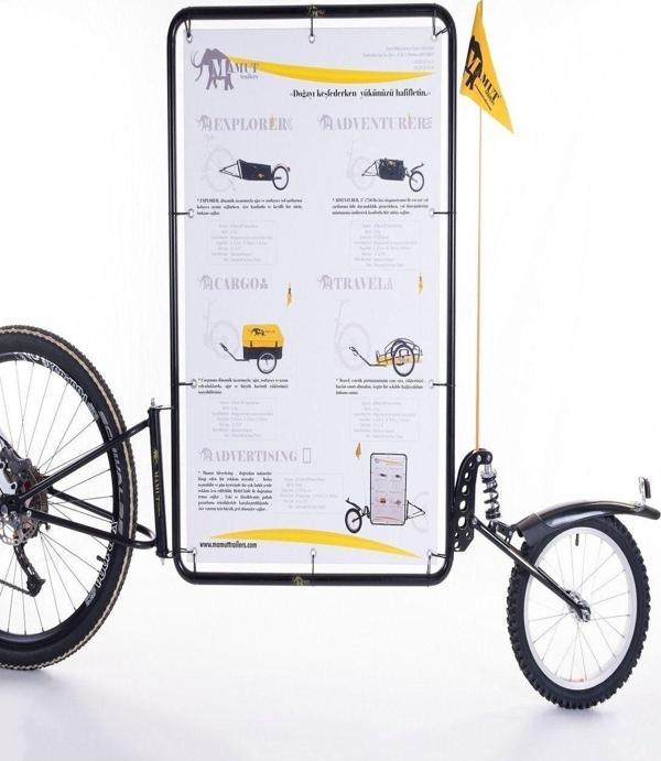 Mamut Trailers Advertising Bisiklet Römorku reklam Panosu Bisiklet Ile Reklam - Image 1