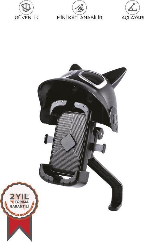 Torima Siyah JX-047 Kedili Motorsiklet ve Bisiklet Telefon Tutucu - Image 1