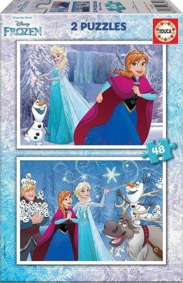 Educa 16852 Frozen 2x48 Parça Puzzle - Image 1