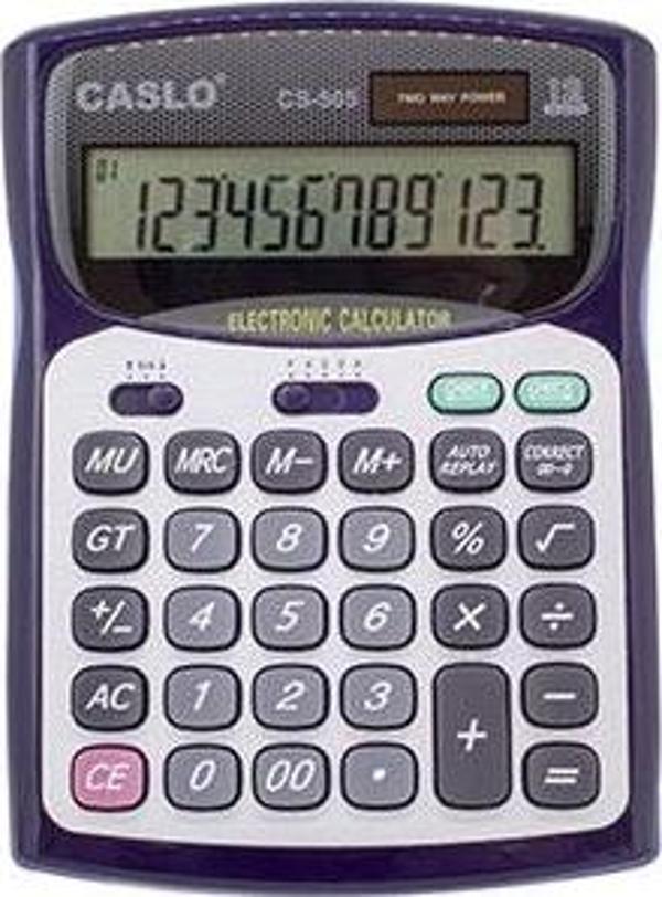 CSL CS-505 12 Hane Masa Tipi İşlem Kontrollü Su Geçirmez Hesap Makinesi - Image 1