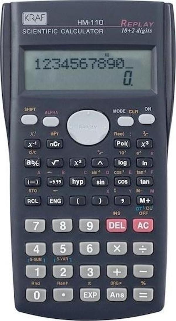 KRAF HESAP MAKINESI BILIMSEL FONKSIYONLU HM-110 - Image 1