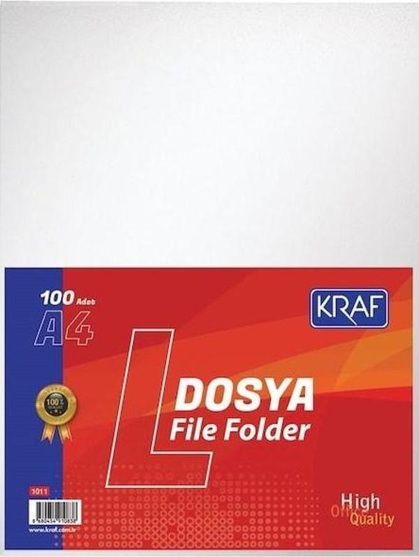 KRAF L POSET DOSYA A4 100 LÜ 1011 - Image 1