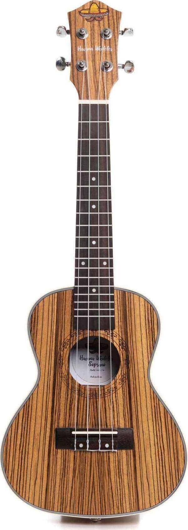 Havana HK-74 Concert Ukulele- Zebra - Image 1