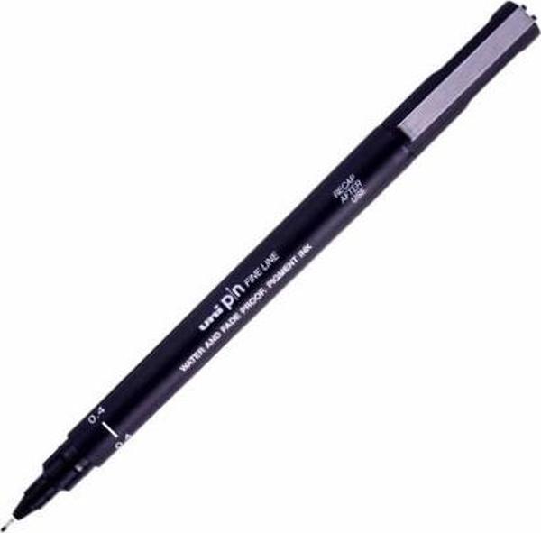UNI DRAWING PEN PIN04-200 0.4 SIYAH - (12 Adet) - Image 1