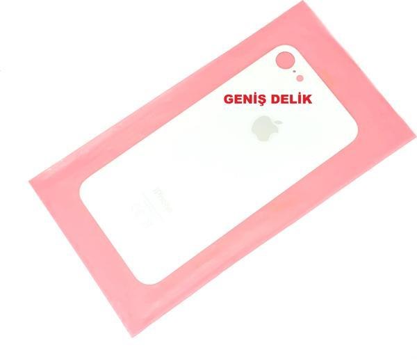 Tkgz İphone 8 Arka Pil Batarya Kapağı (CAM) BEYAZ - Image 1