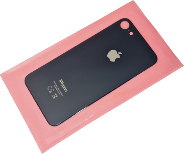 Tkgz İphone 8 Arka Pil Batarya Kapağı (CAM) SİYAH - Image 1