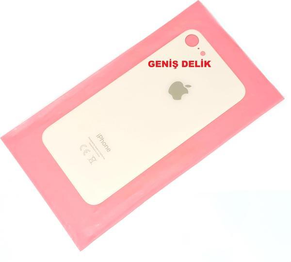 Tkgz İphone 8 Arka Pil Batarya Kapağı (CAM) GOLD - Image 1