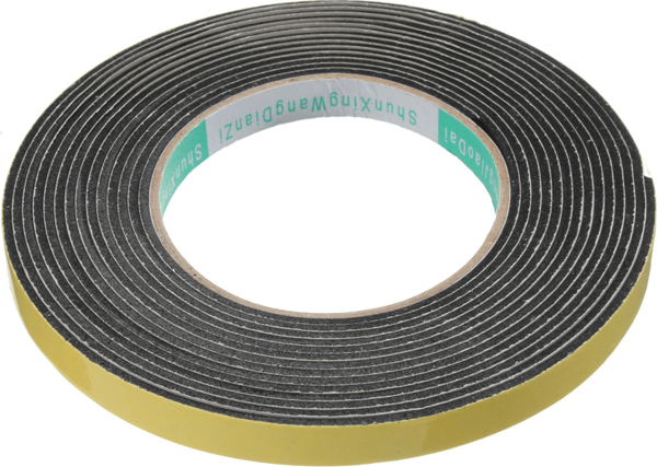 Contacall Kapı Pencere İzolasyon Bandı Yapışkan Sünger 5 mm Kalınlık 20 mm Genişlik 10 Metre Uzunluk / EVA-5*20 - Image 1