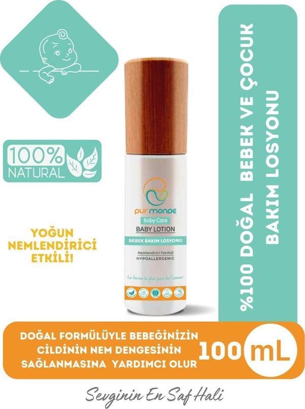 Pur Monde Doğal Bebek Bakım Losyonu 100Ml - Image 1