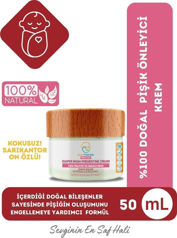 Pur Monde Doğal Pişik Önleyici Krem 50Ml ,Sarı Kantaron Özlü! - Image 1