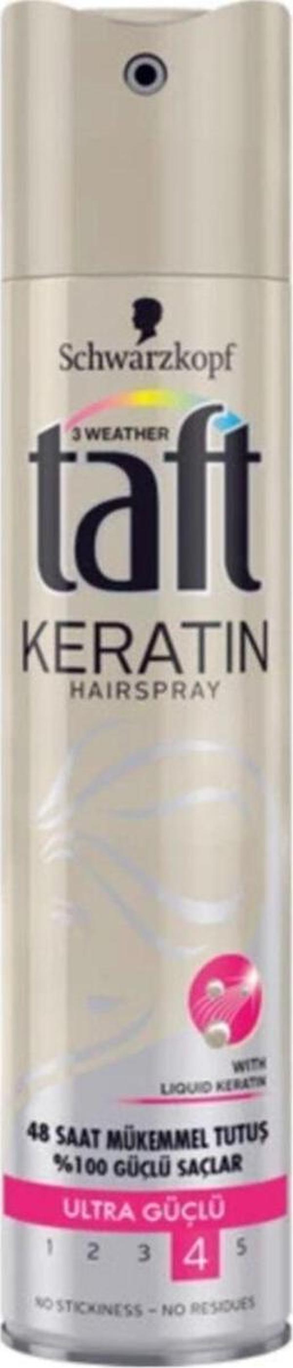 Taft Keratin Ultra Güçlü Saç Spreyi 250 Ml - Image 1