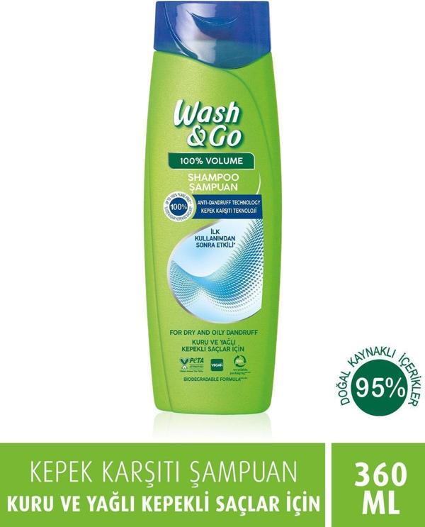Wash & Go Kepek Karşıtı Şampuan 360 Ml - Image 1