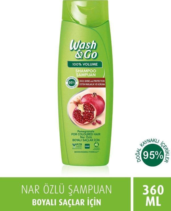 Wash & Go Nar Özlü Şampuan 360 Ml - Image 1
