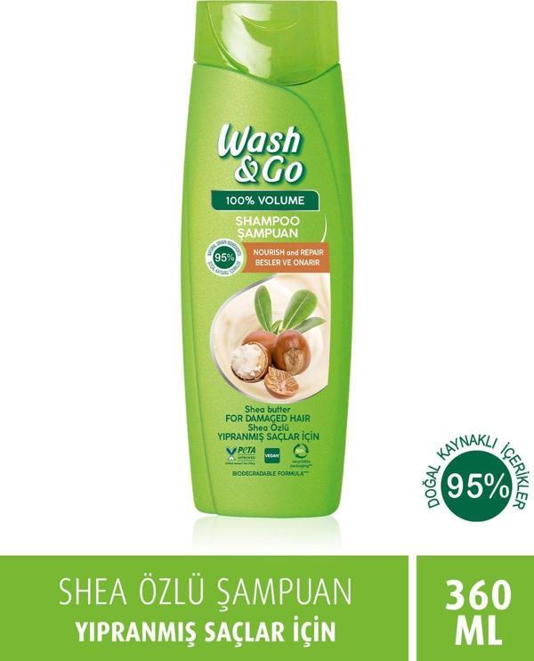 Wash & Go Shea Özlü Şampuan 360 Ml - Image 1