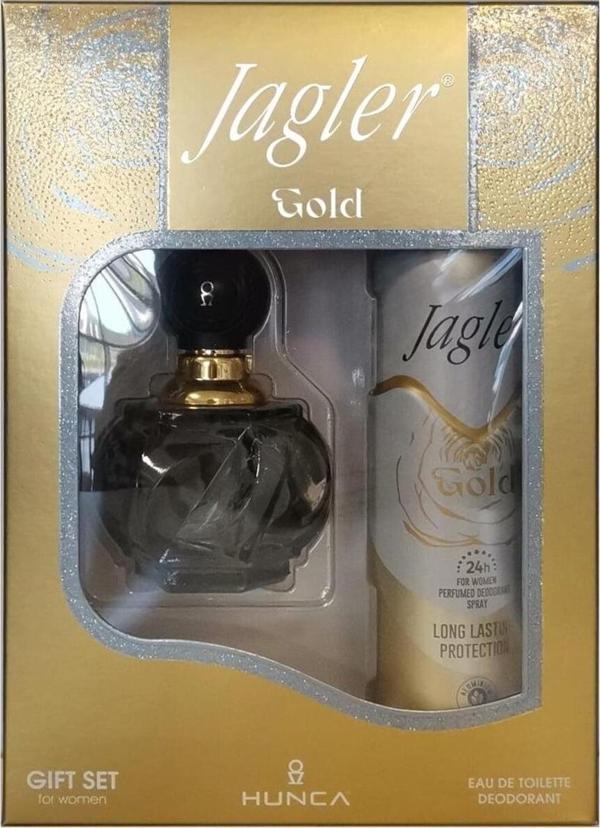 Jagler Gold 60 Ml Edt 150 Ml Deodorant Kadın Gofre - Image 1